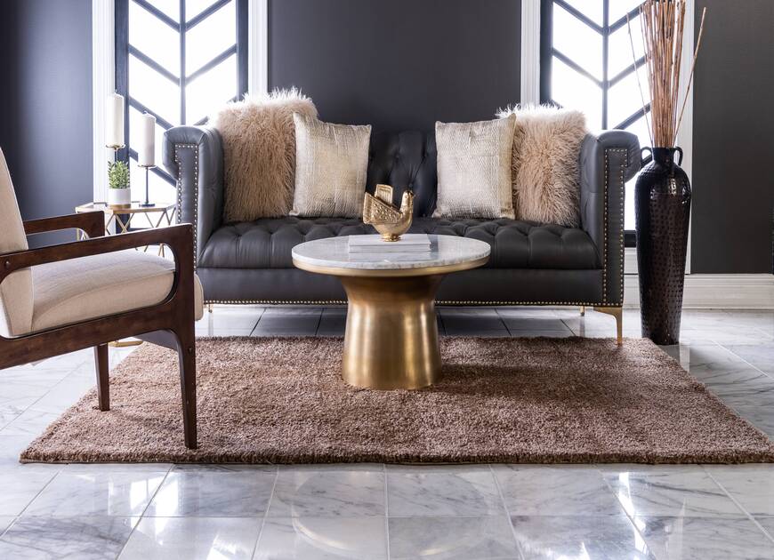 Solid Makine Halısı 4371B Kahve - 2