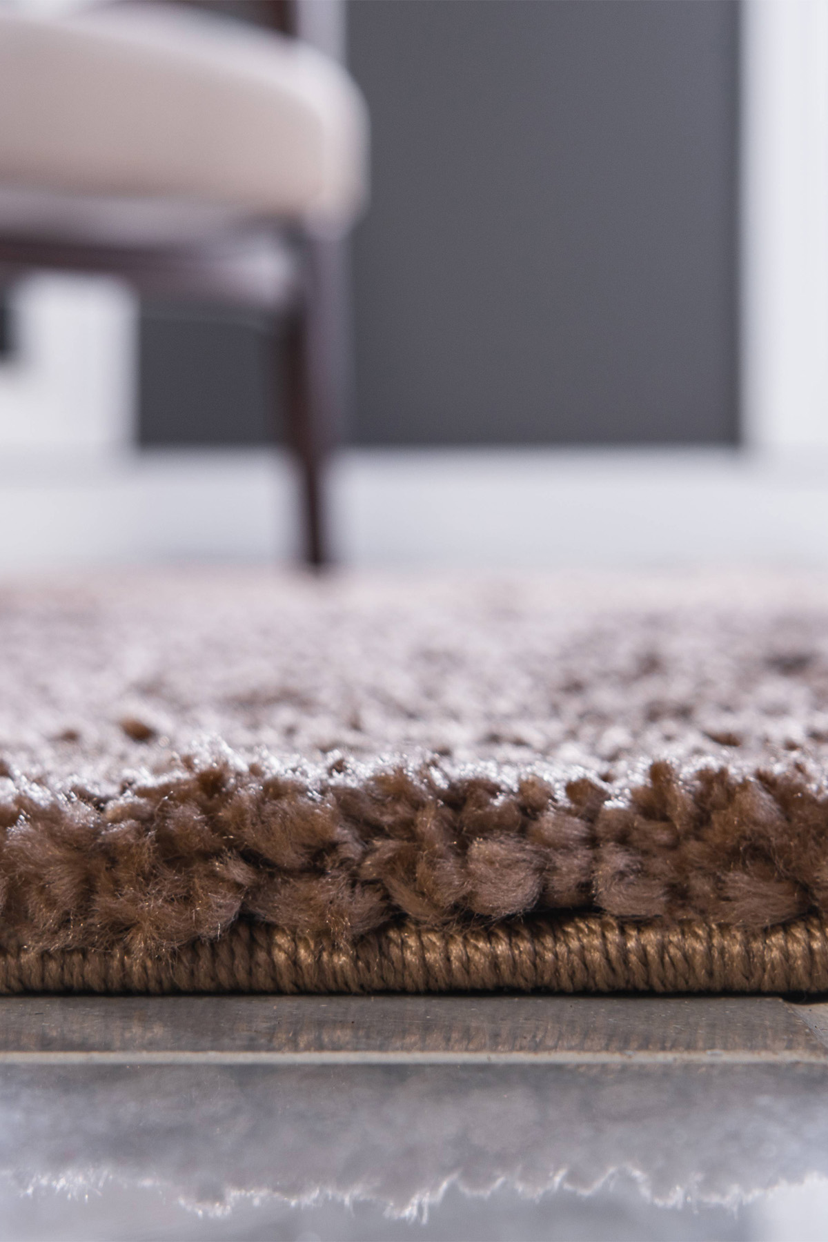 Solid Makine Halısı 4371B Kahve - 4