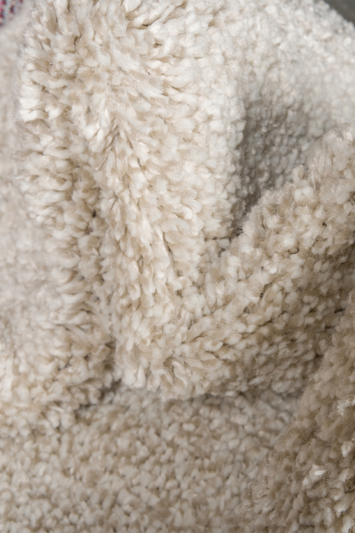 Angorahome Solid Shaggy Makine Halısı 4371C Fildişi - 5