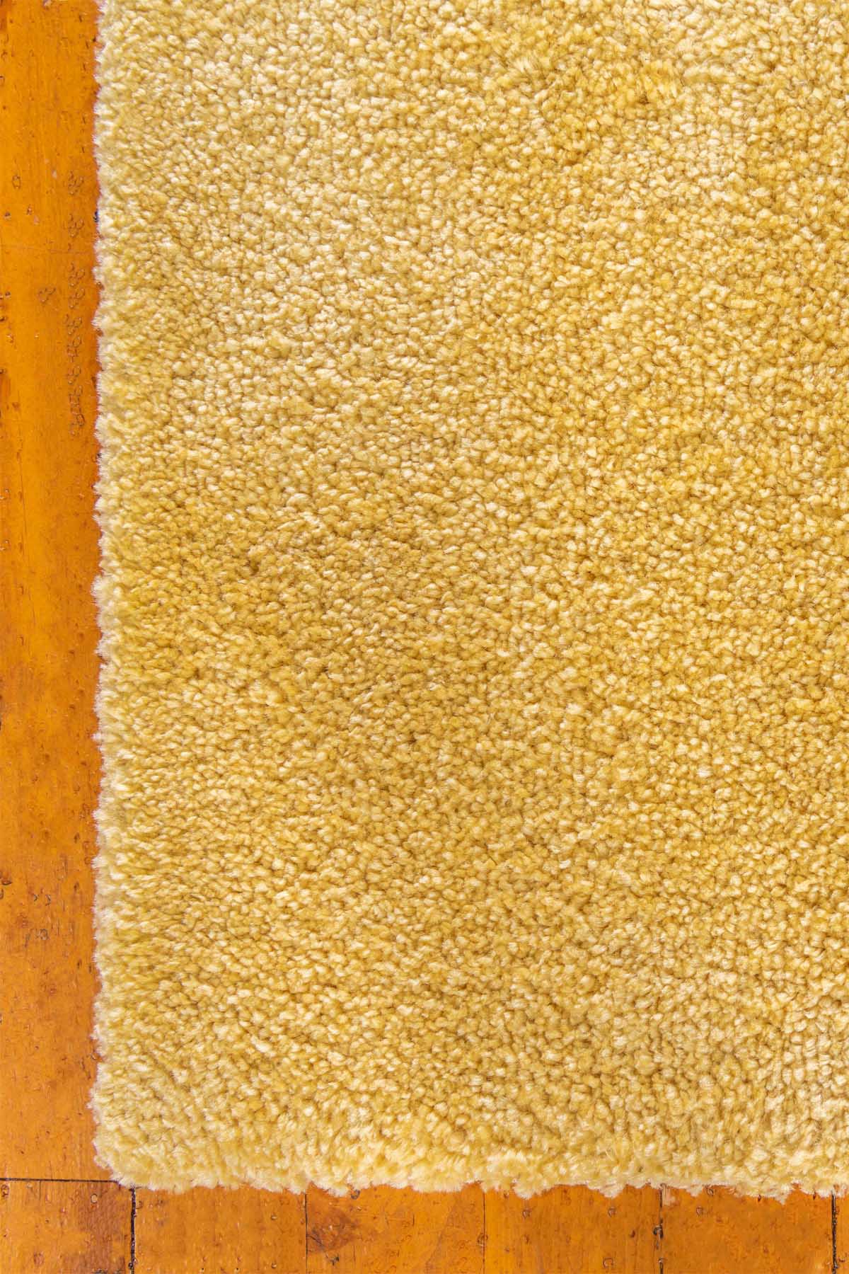 Angorahome Solid  Shaggy Makine Halısı 4371D Sarı - 8