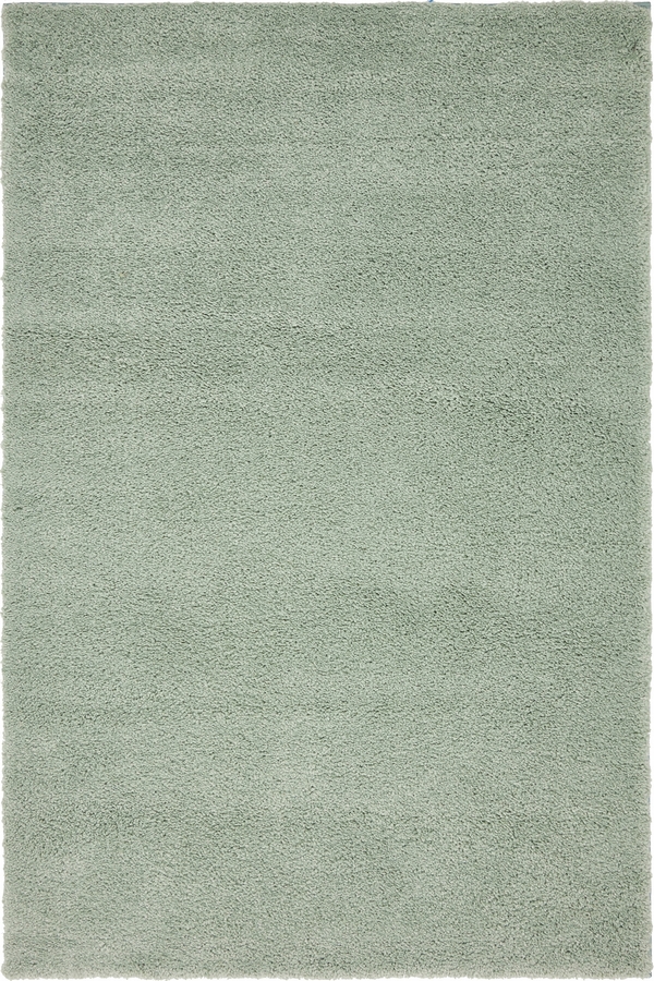 Angorahome Solid Shaggy Makine Halısı 4371E Mavi - 6