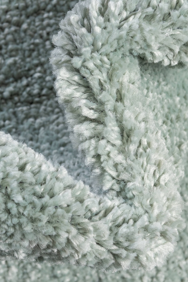 Angorahome Solid Shaggy Makine Halısı 4371E Mavi - 7