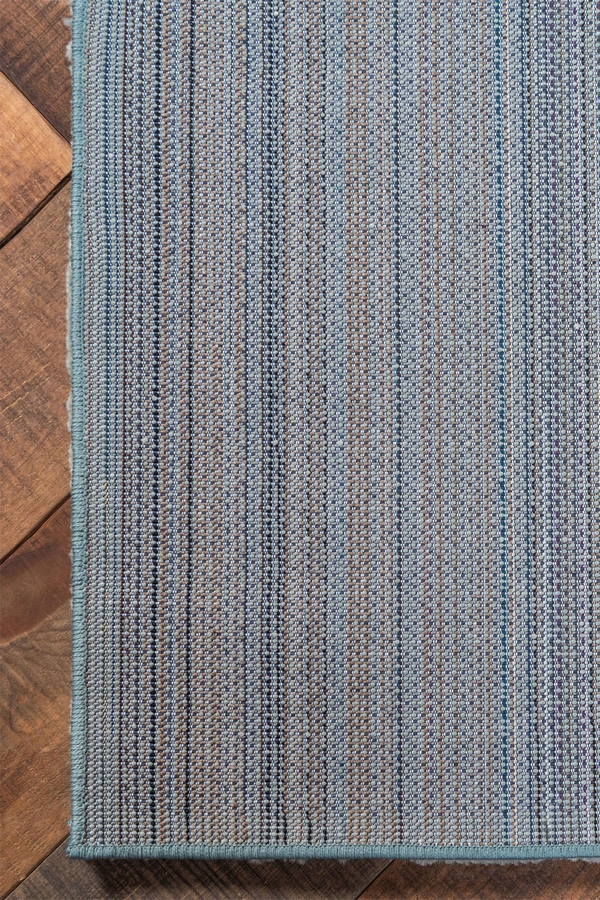 Angorahome Solid Shaggy Makine Halısı 4371E Mavi - 9