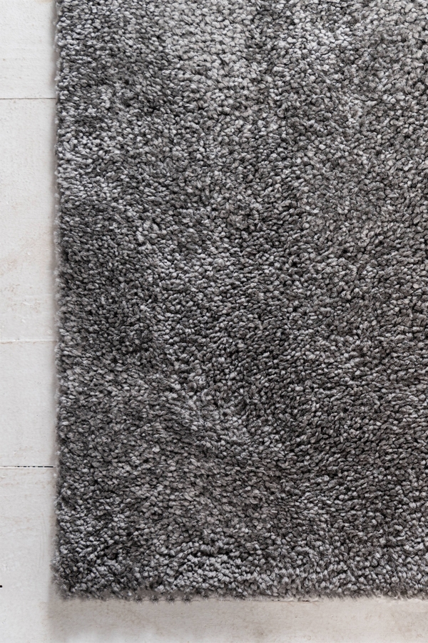 Angorahome Solid Shaggy Makine Halısı 4371G Gri - 8