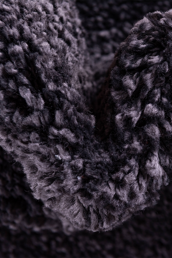 Angorahome Solid Shaggy Makine Halısı 4371H Füme - 6