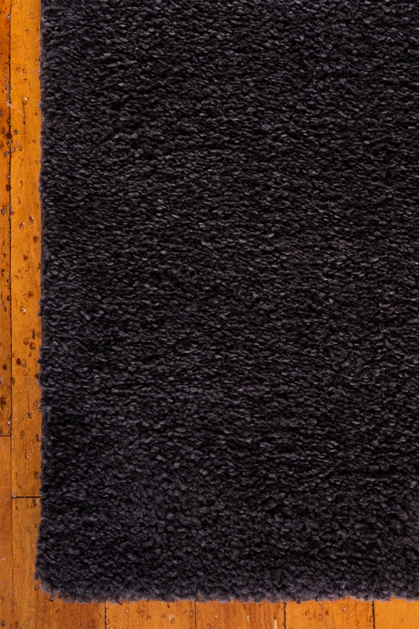 Angorahome Solid Shaggy Makine Halısı 4371H Füme - 7