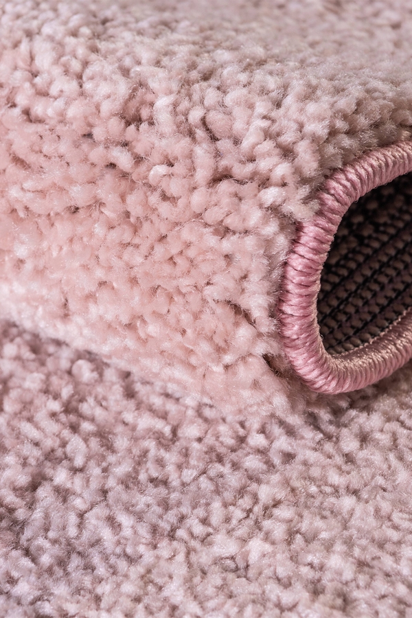 Angorahome Solid Shaggy Makine Halısı 4371K Pembe - 6