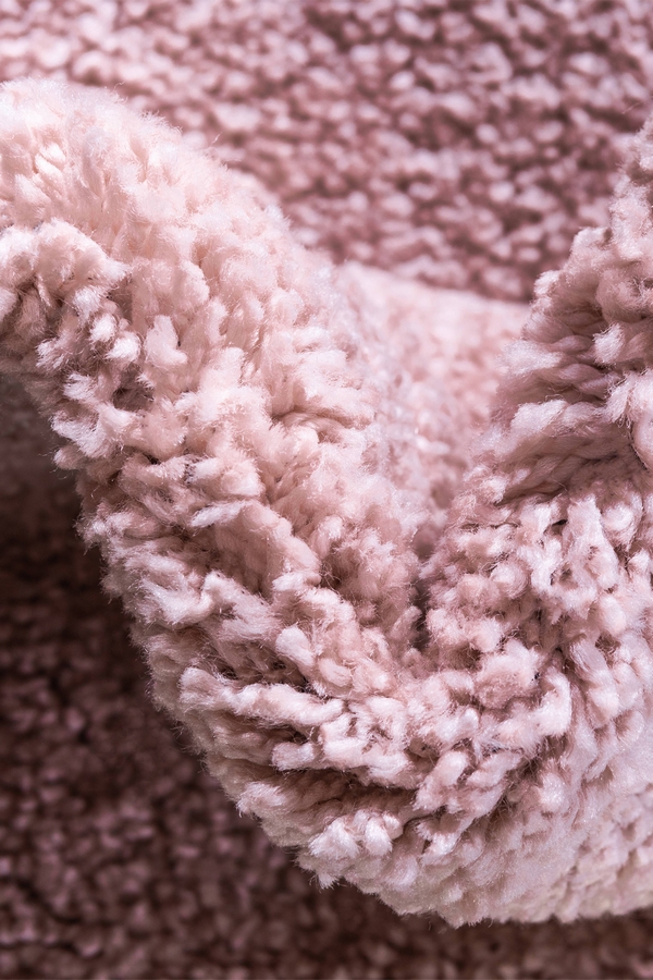 Angorahome Solid Shaggy Makine Halısı 4371K Pembe - 7