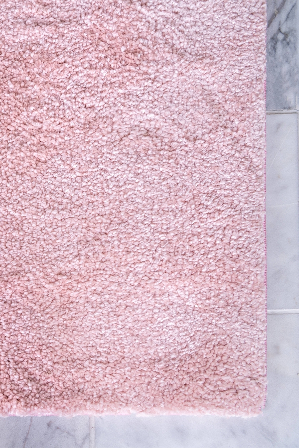 Angorahome Solid Shaggy Makine Halısı 4371K Pembe - 8