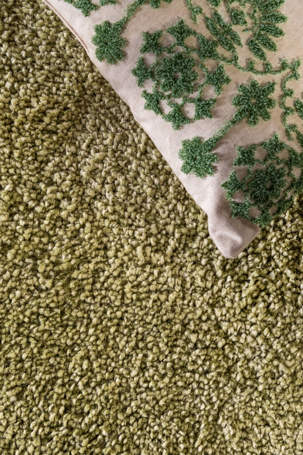 Angorahome Solid Shaggy Makine Halısı 4371P Açık Yeşil - 5