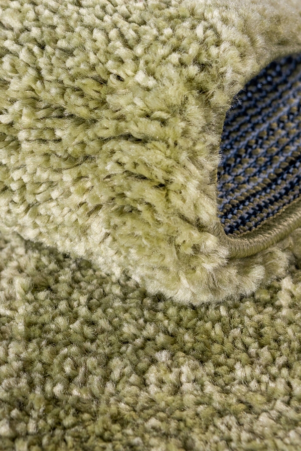 Angorahome Solid Shaggy Makine Halısı 4371P Açık Yeşil - 6