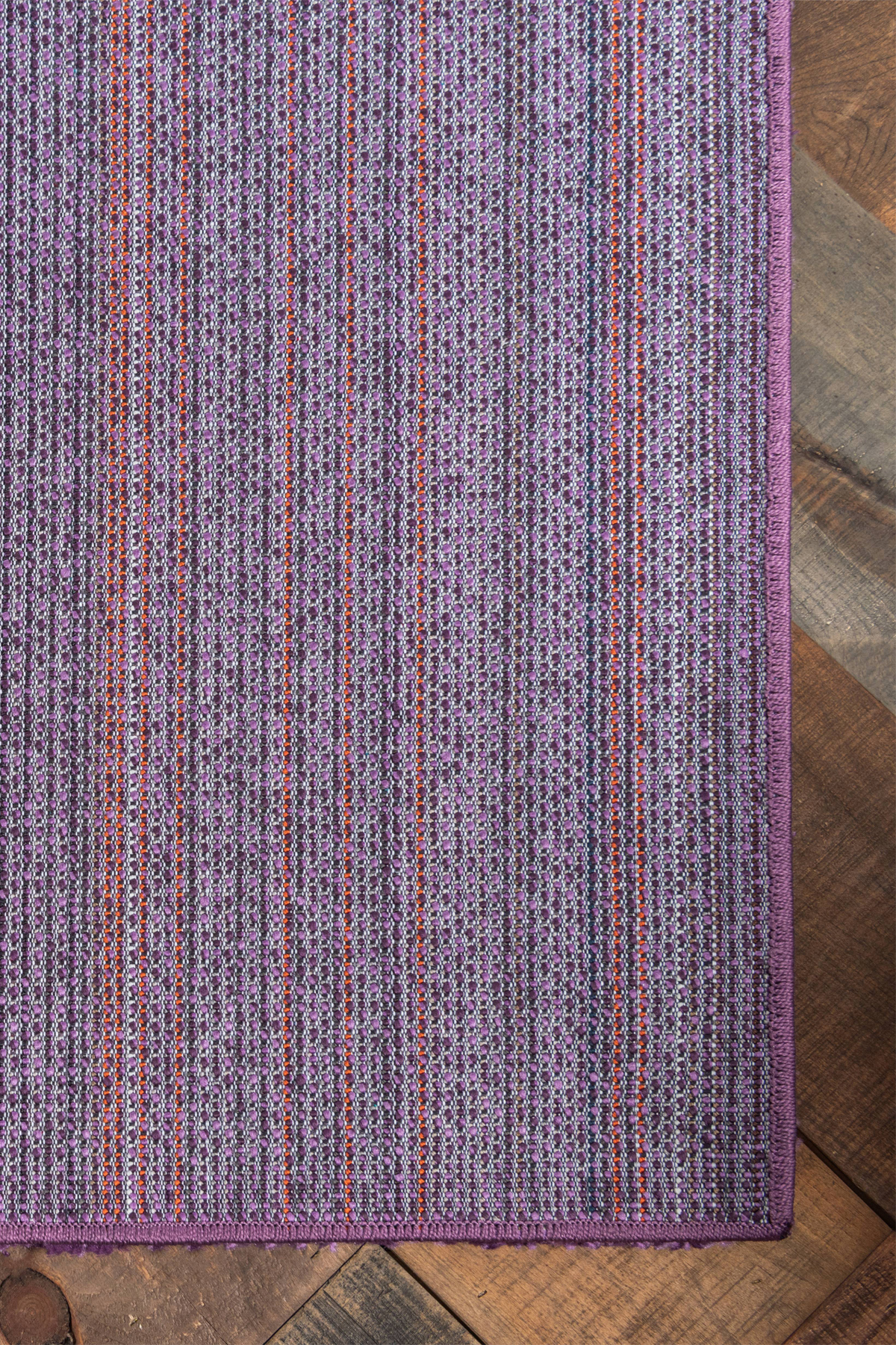 Angorahome Solid Shaggy Makine Halısı 4371Y Mor - 9