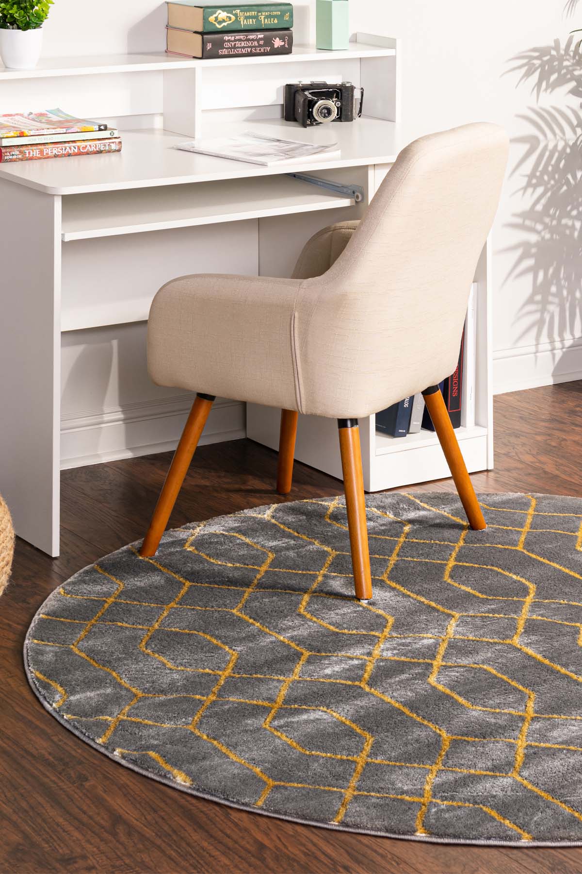 Angora Home Sparkle Koleksiyonu Dokuma Makine Halısı GL1000 100 X 100 Yuvarlak - 2