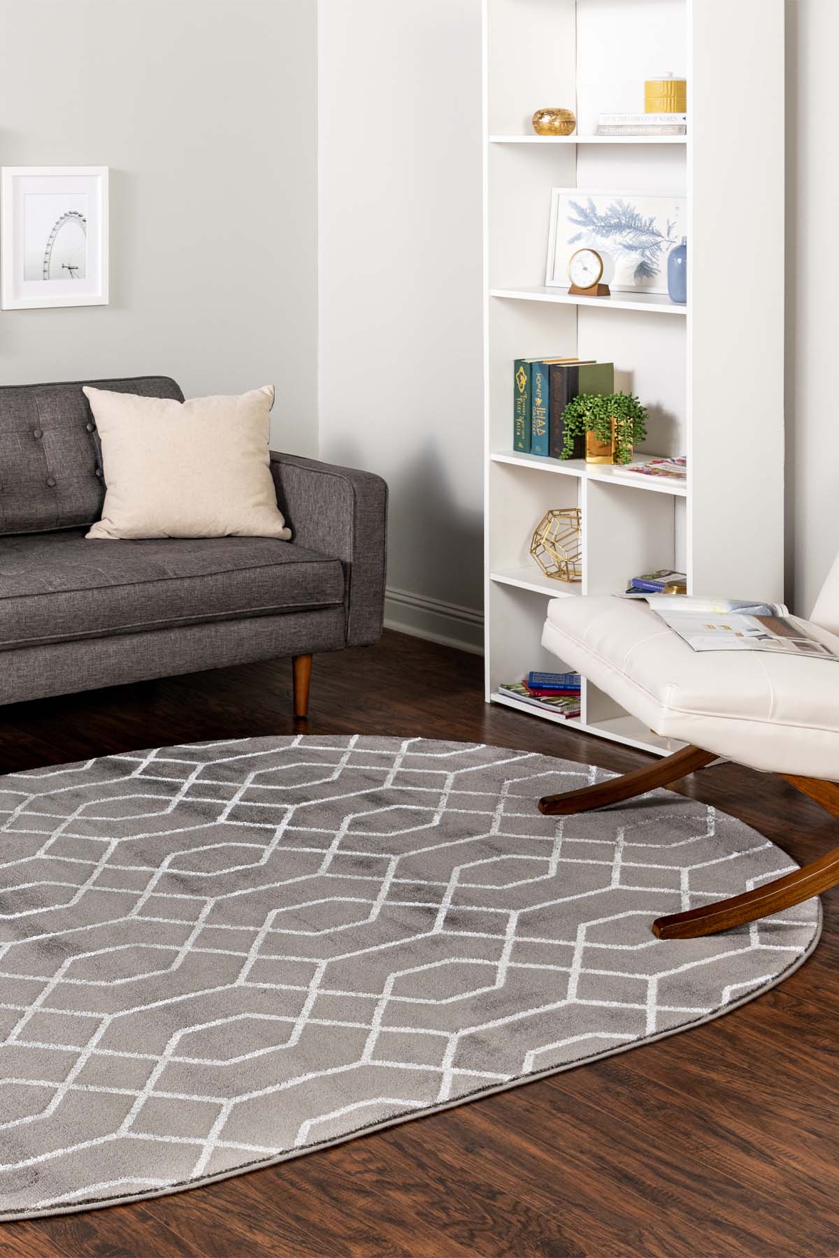 Angora Home Sparkle Koleksiyonu Dokuma Makine Halısı GL1001 160 X 240 Oval - 2