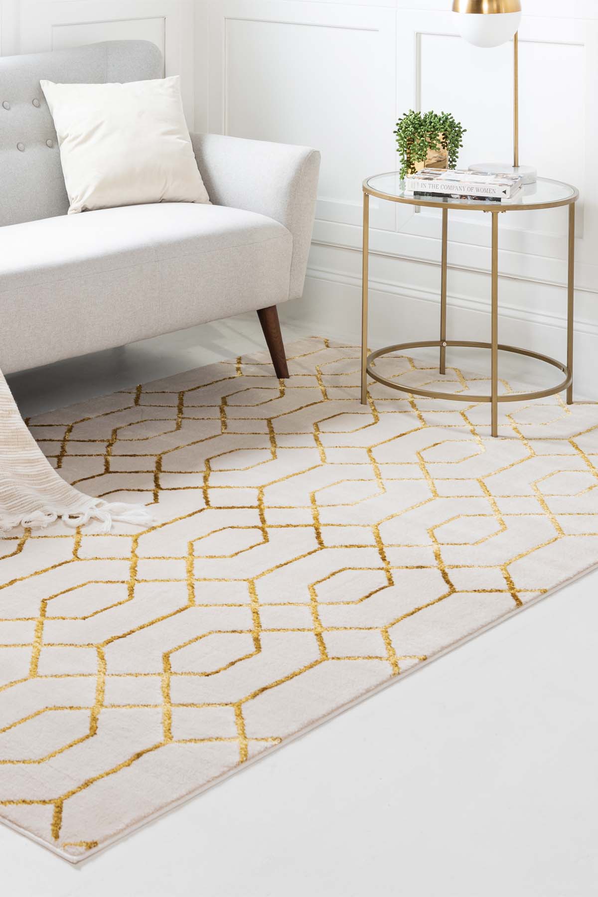 Angora Home Sparkle Koleksiyonu Dokuma Makine Halısı GL1004 100 X 160 Dikdörtgen - 2