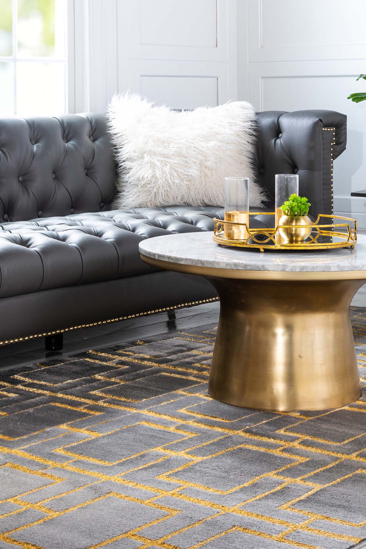 Angora Home Sparkle Koleksiyonu Dokuma Makine Halısı GL1006 120 X 180 Dikdörtgen - 2