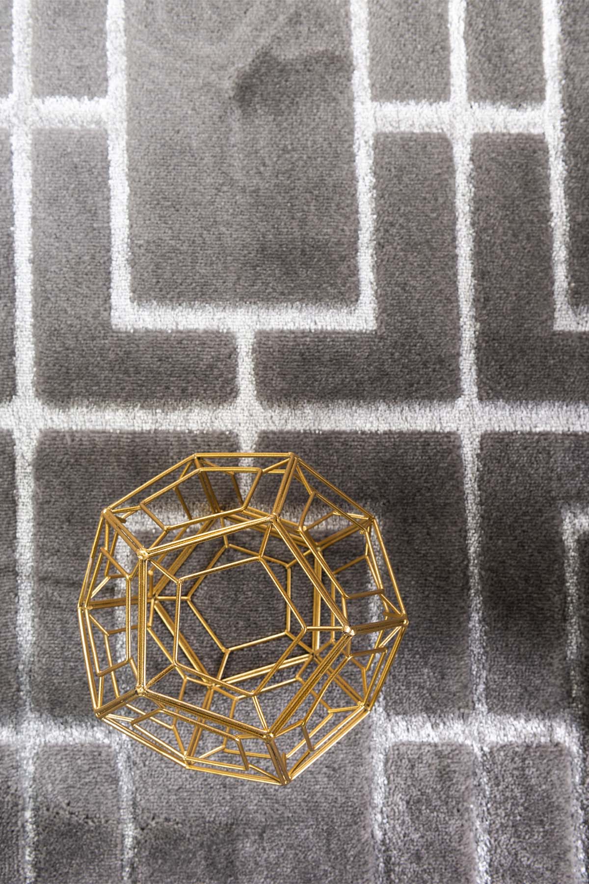 Angora Home Sparkle Koleksiyonu Dokuma Makine Halısı GL1007 100 X 100 Yuvarlak - 6