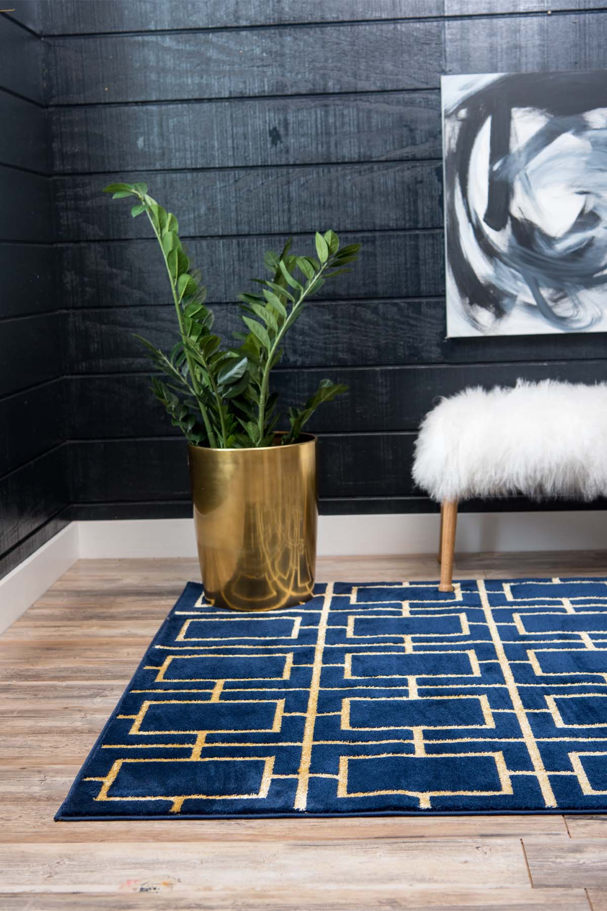 Angora Home Sparkle Koleksiyonu Dokuma Makine Halısı GL1008 120 X 180 Dikdörtgen - 2