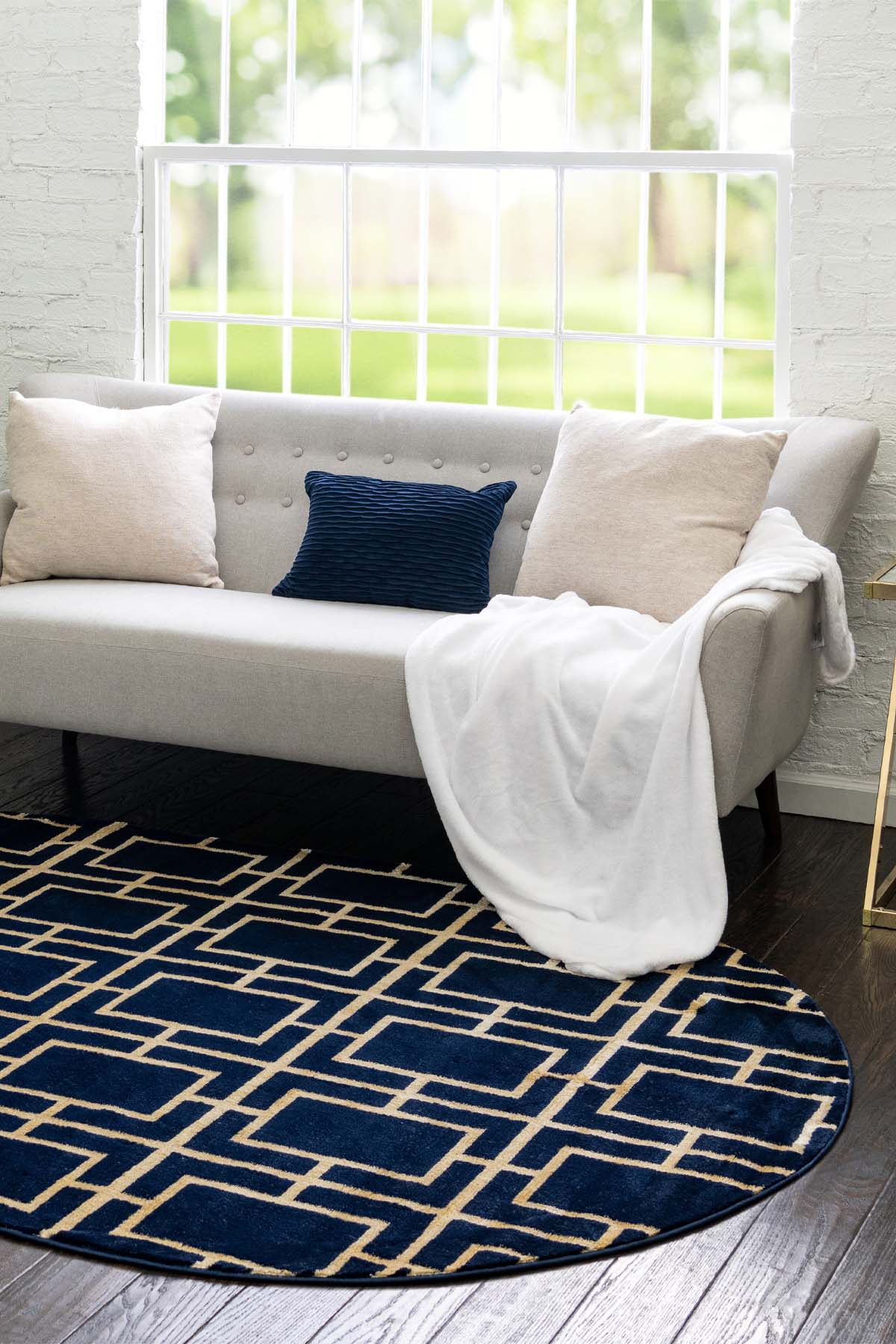 Angora Home Sparkle Koleksiyonu Dokuma Makine Halısı GL1008 160 X 240 Oval - 2