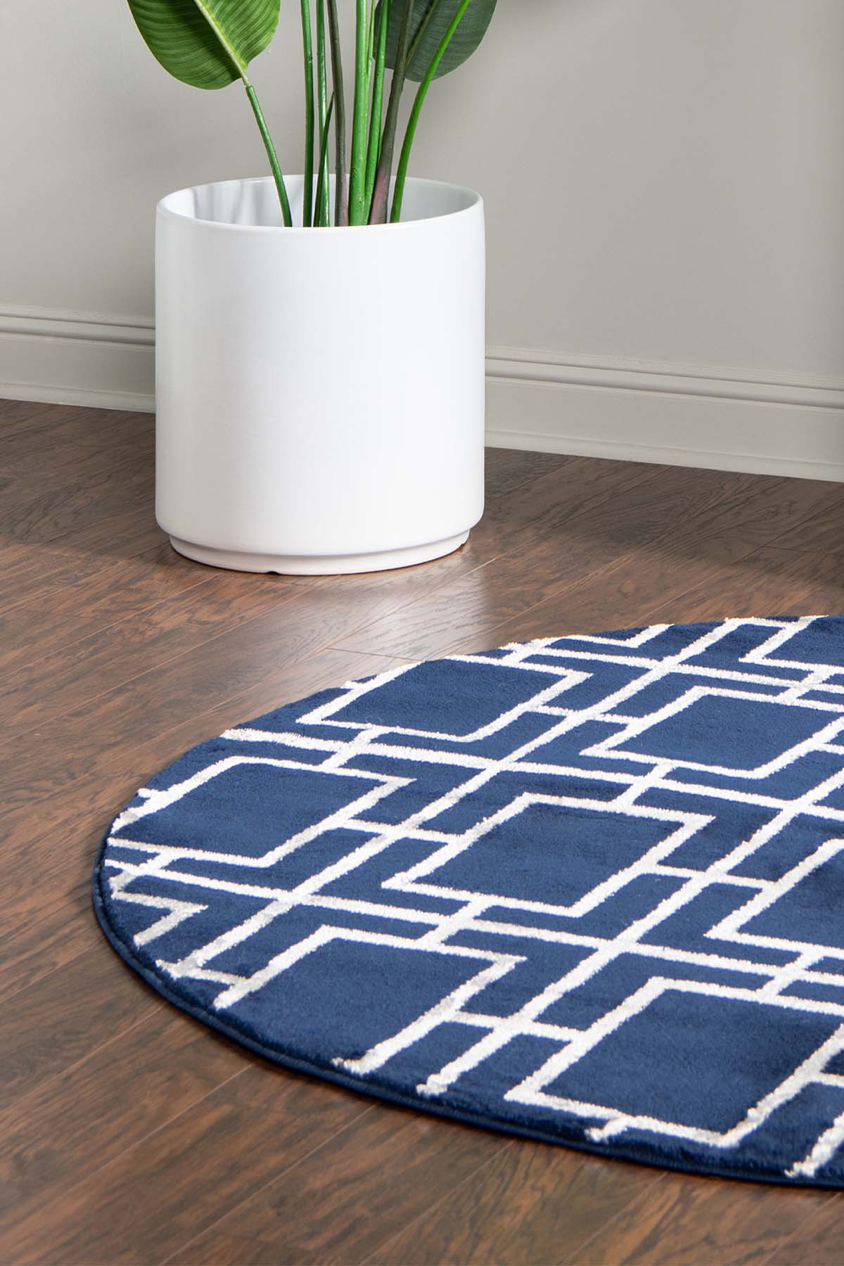 Angora Home Sparkle Koleksiyonu Dokuma Makine Halısı GL1009 100 X 100 Yuvarlak - 2