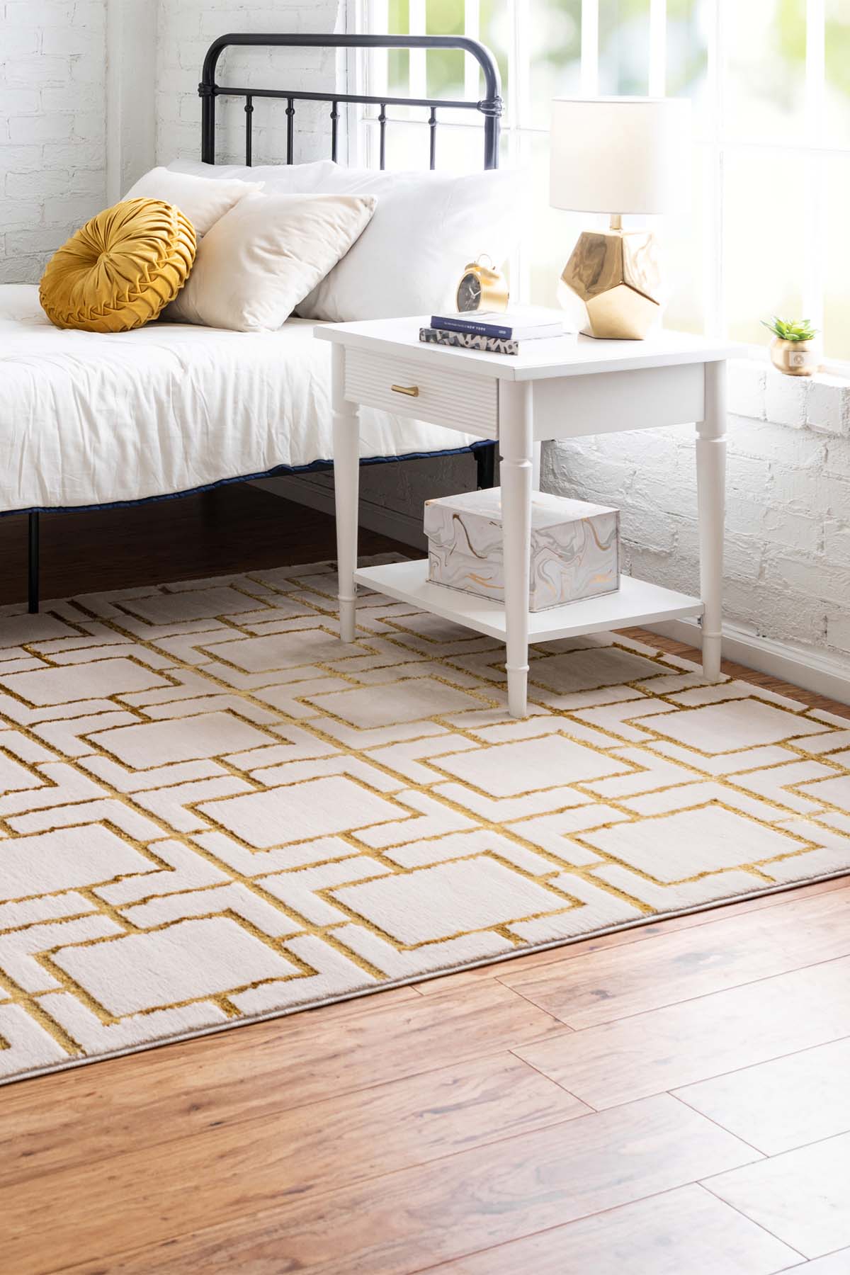 Angora Home Sparkle Koleksiyonu Dokuma Makine Halısı GL1010 100 X 160 Dikdörtgen - 2