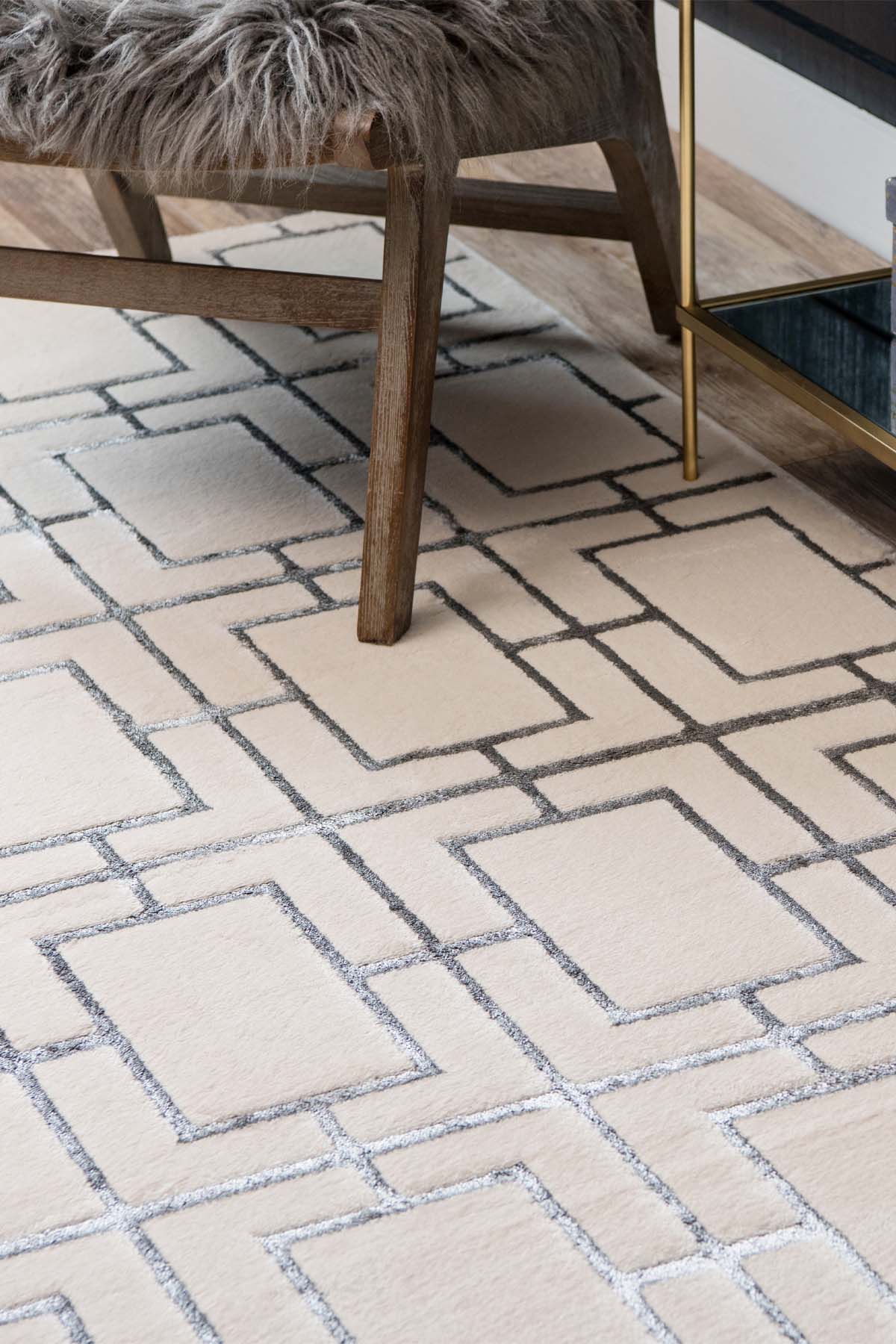 Angora Home Sparkle Koleksiyonu Dokuma Makine Halısı GL1011 100 X 100 Yuvarlak - 4