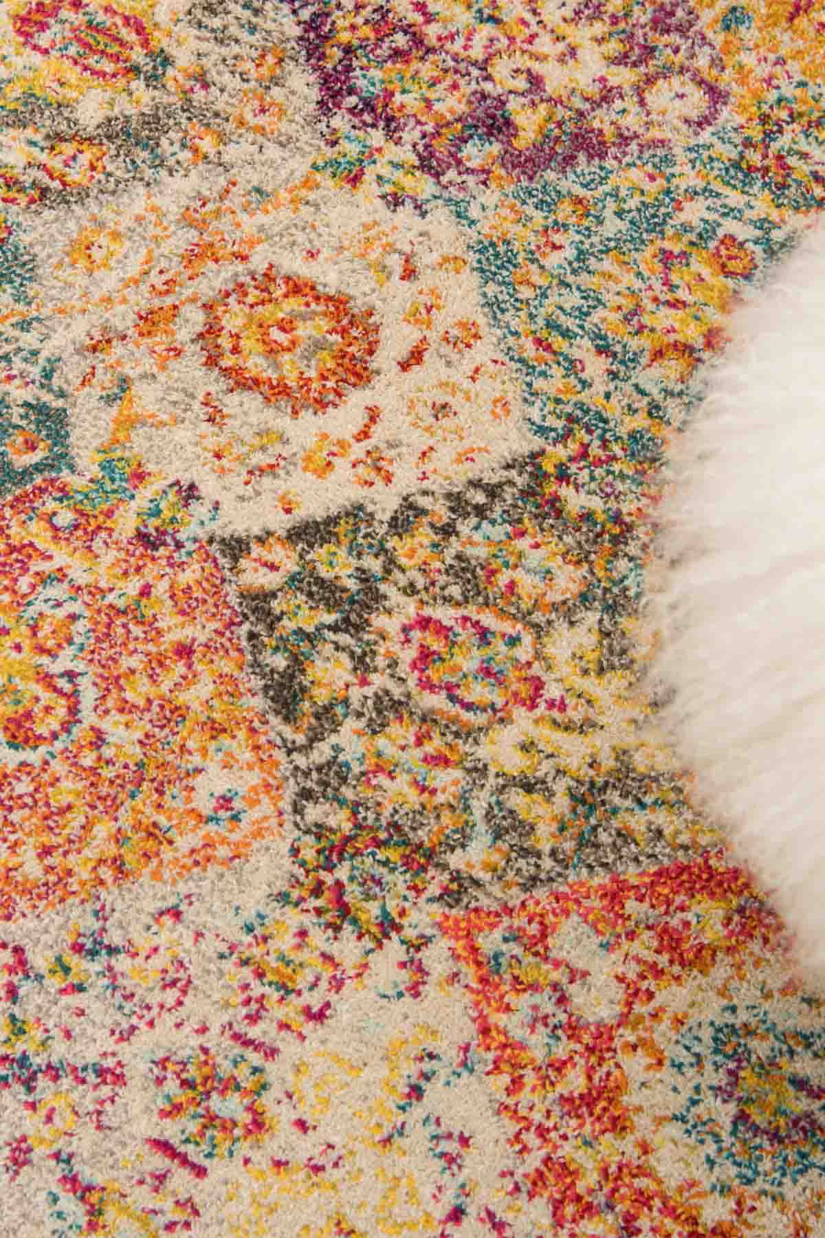 Angorahome Spring Koleksiyonu Dokuma Makine Halısı SP1000 160 x 160 Yuvarlak - 3