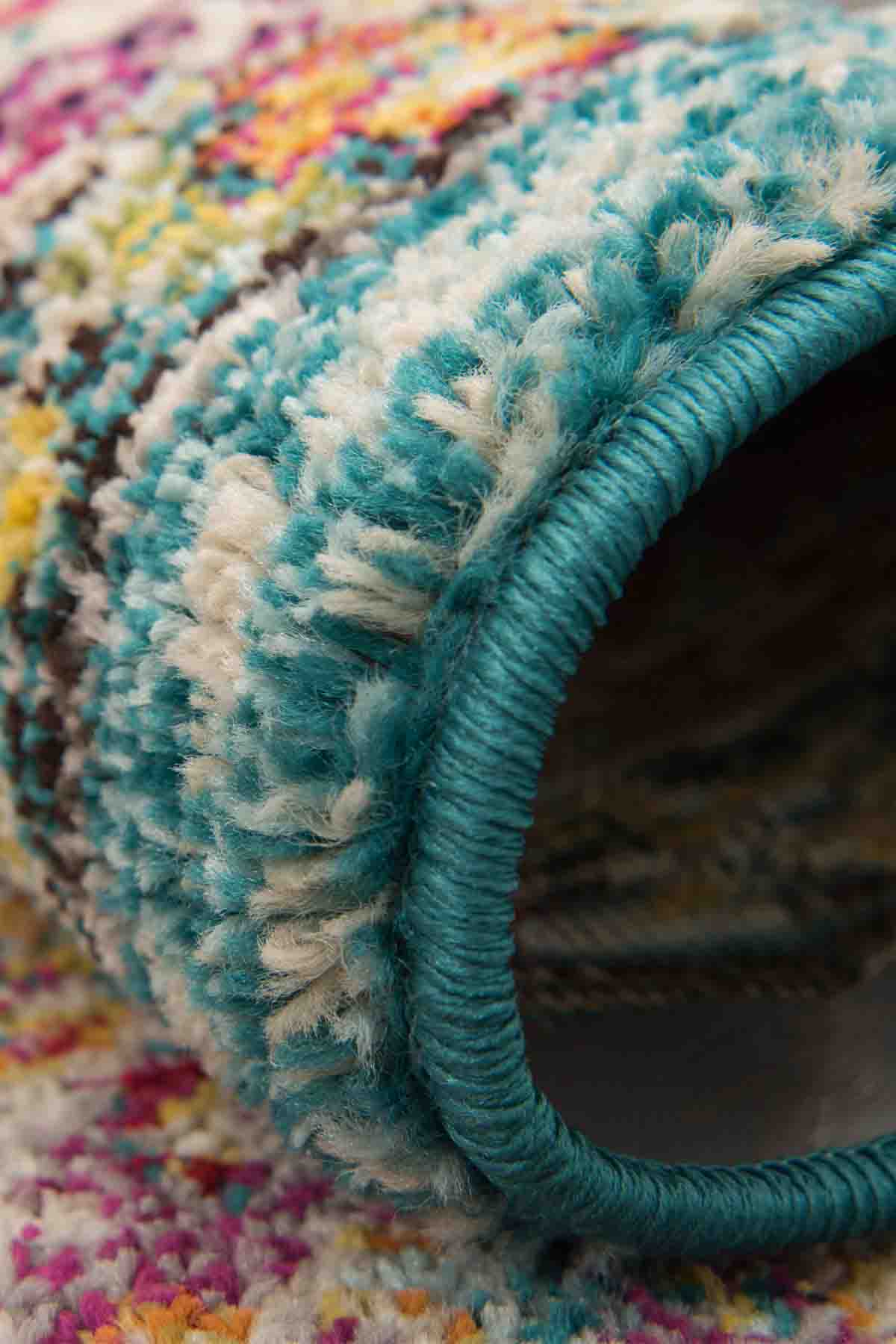 Angorahome Spring Koleksiyonu Dokuma Makine Halısı SP1000 160 x 160 Yuvarlak - 4