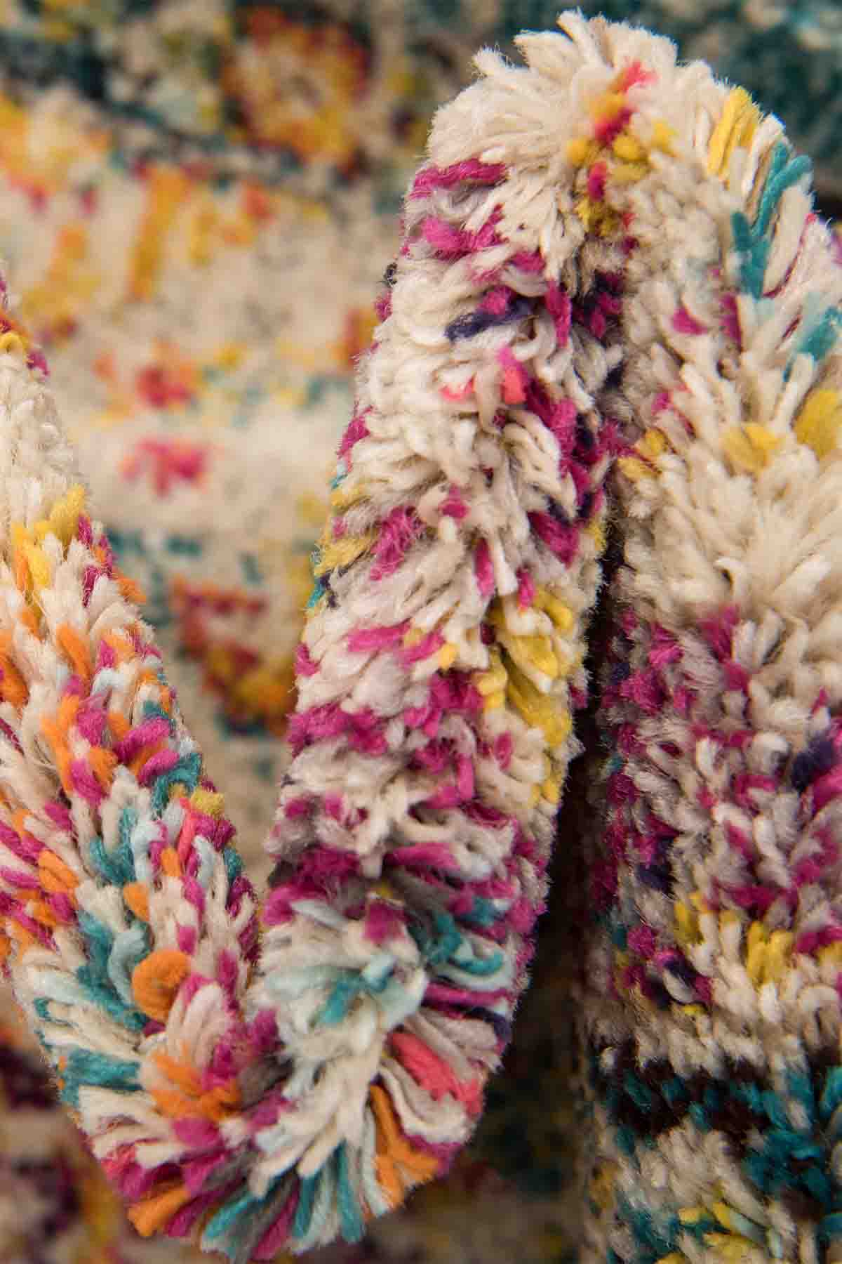 Angorahome Spring Koleksiyonu Dokuma Makine Halısı SP1000 160 x 160 Yuvarlak - 5