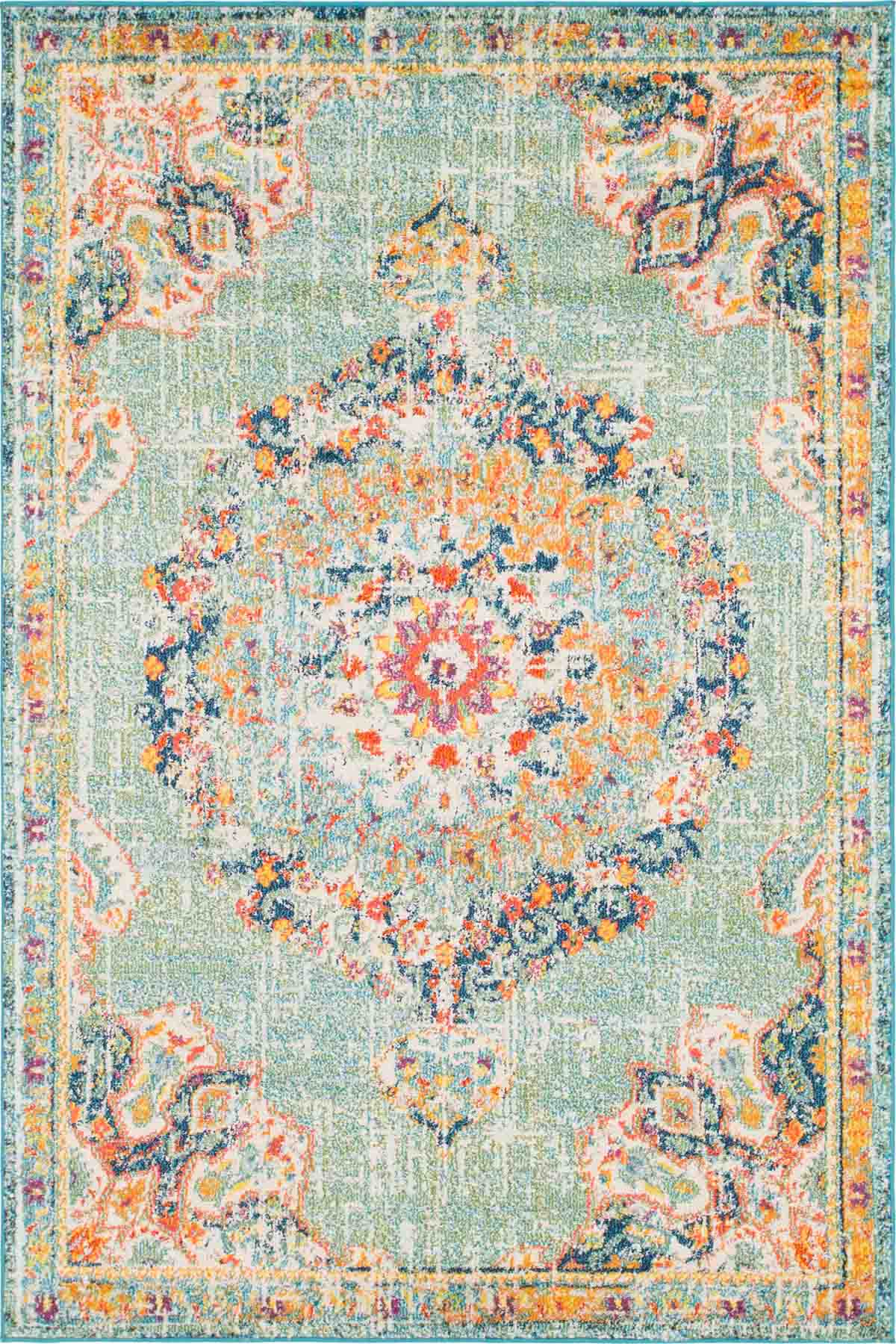 Angorahome Spring Koleksiyonu Dokuma Makine Halısı SP1001 120 x 180 Dikdörtgen - 6