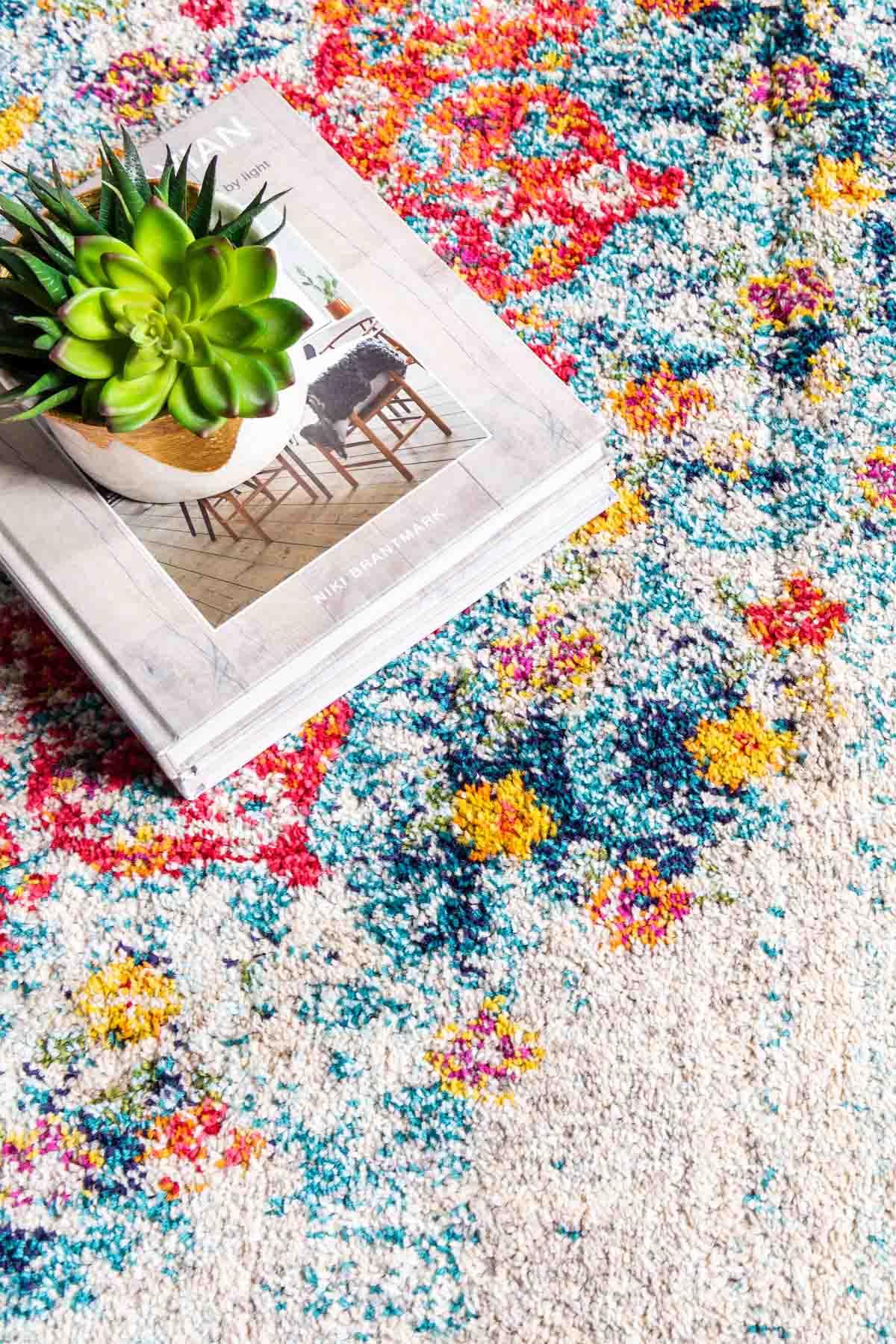 Angorahome Spring Koleksiyonu Dokuma Makine Halısı SP1002 160 x 160 Yuvarlak - 3