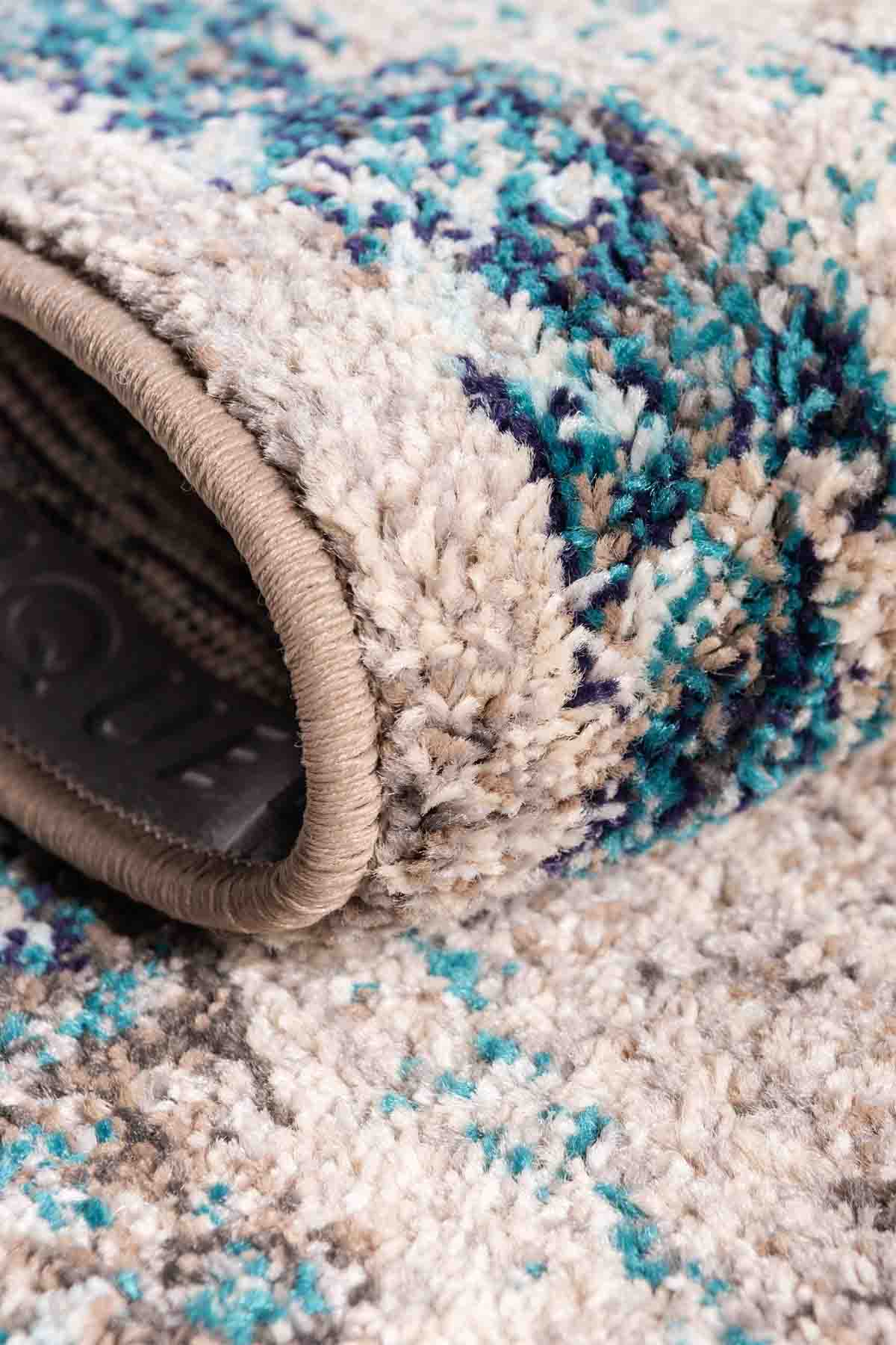 Angorahome Spring Koleksiyonu Dokuma Makine Halısı SP1004 160 x 160 Yuvarlak - 4