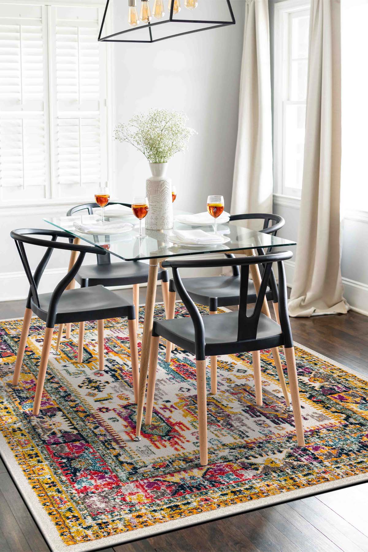 Angorahome Spring Koleksiyonu Dokuma Makine Halısı SP1005 100 x 160 Dikdörtgen - 2