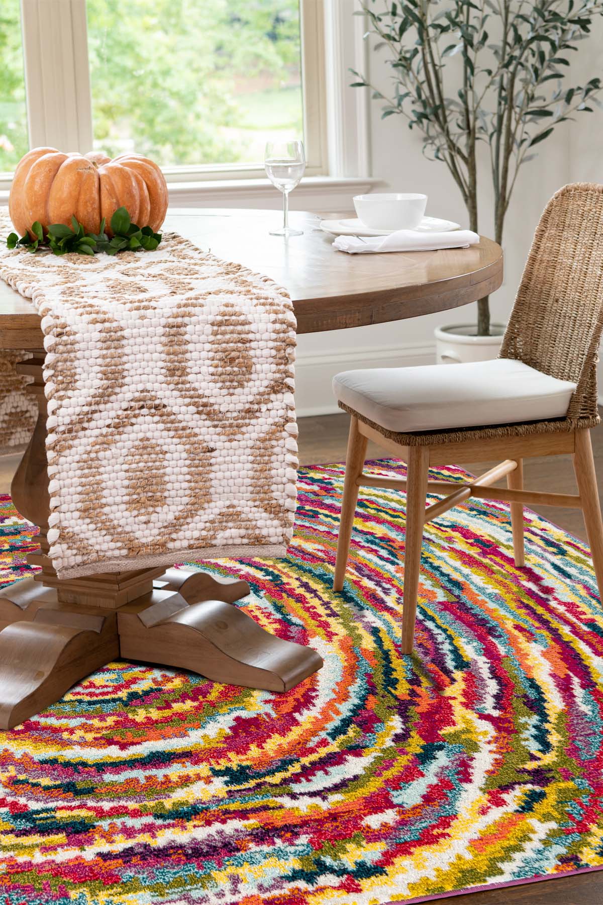 Angorahome Spring Koleksiyonu Dokuma Makine Halısı SP1006 100 x 160 Dikdörtgen - 2