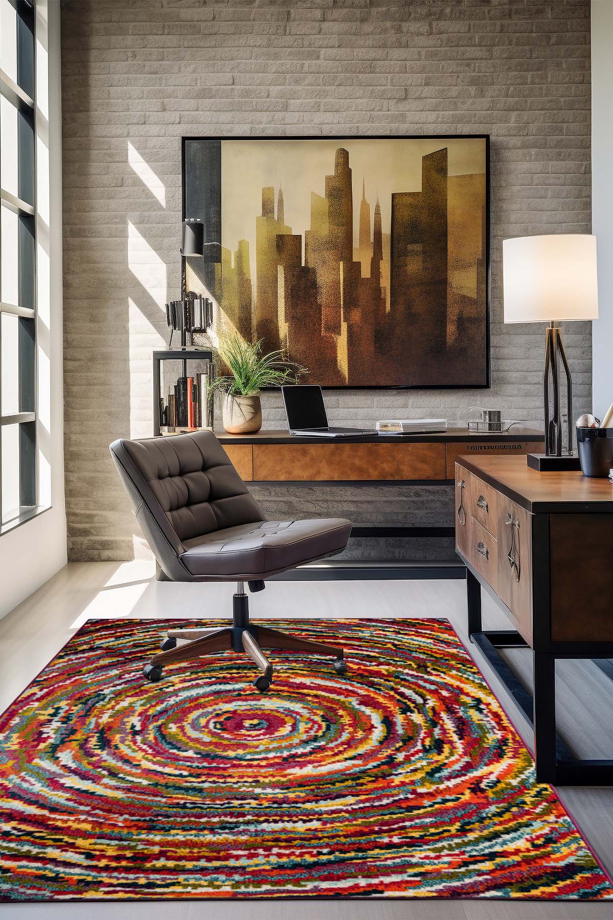 Angorahome Spring Koleksiyonu Dokuma Makine Halısı SP1006 100 x 160 Dikdörtgen - 4