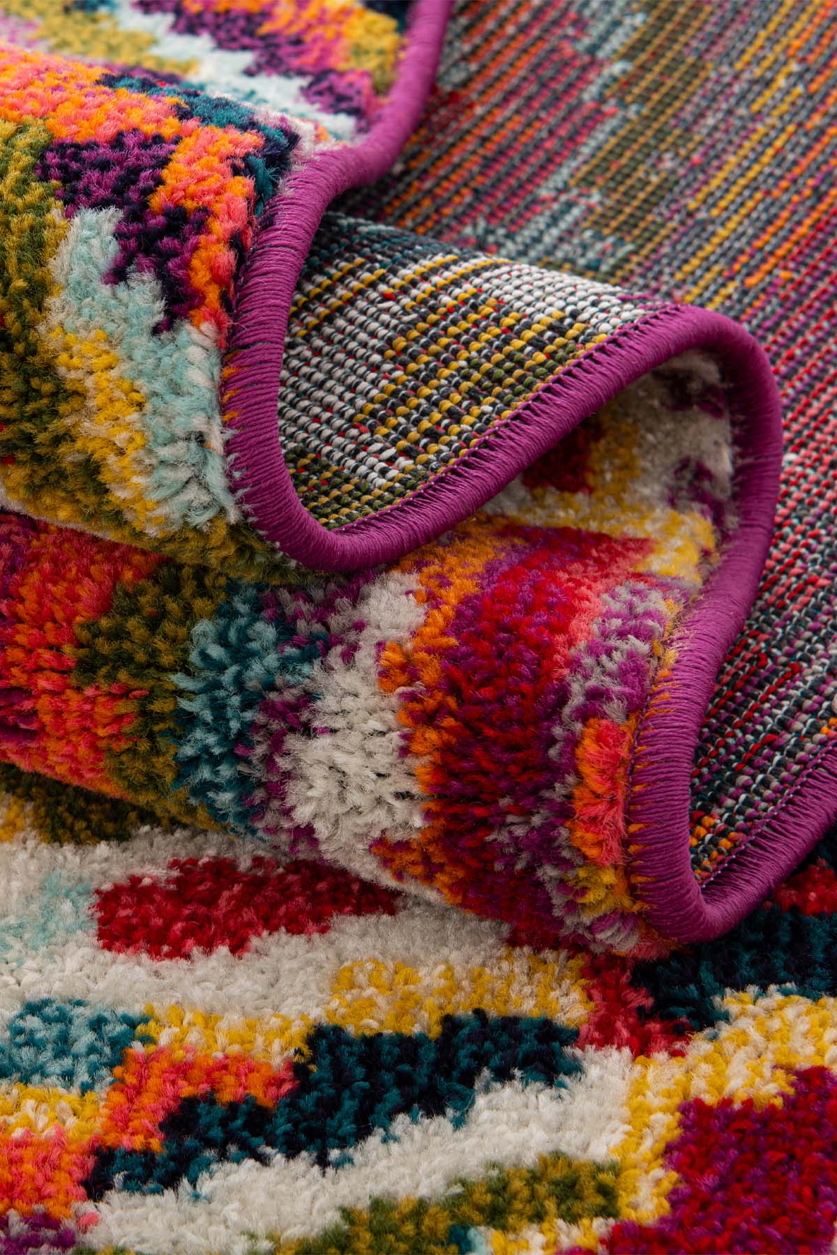 Angorahome Spring Koleksiyonu Dokuma Makine Halısı SP1006 100 x 160 Dikdörtgen - 9