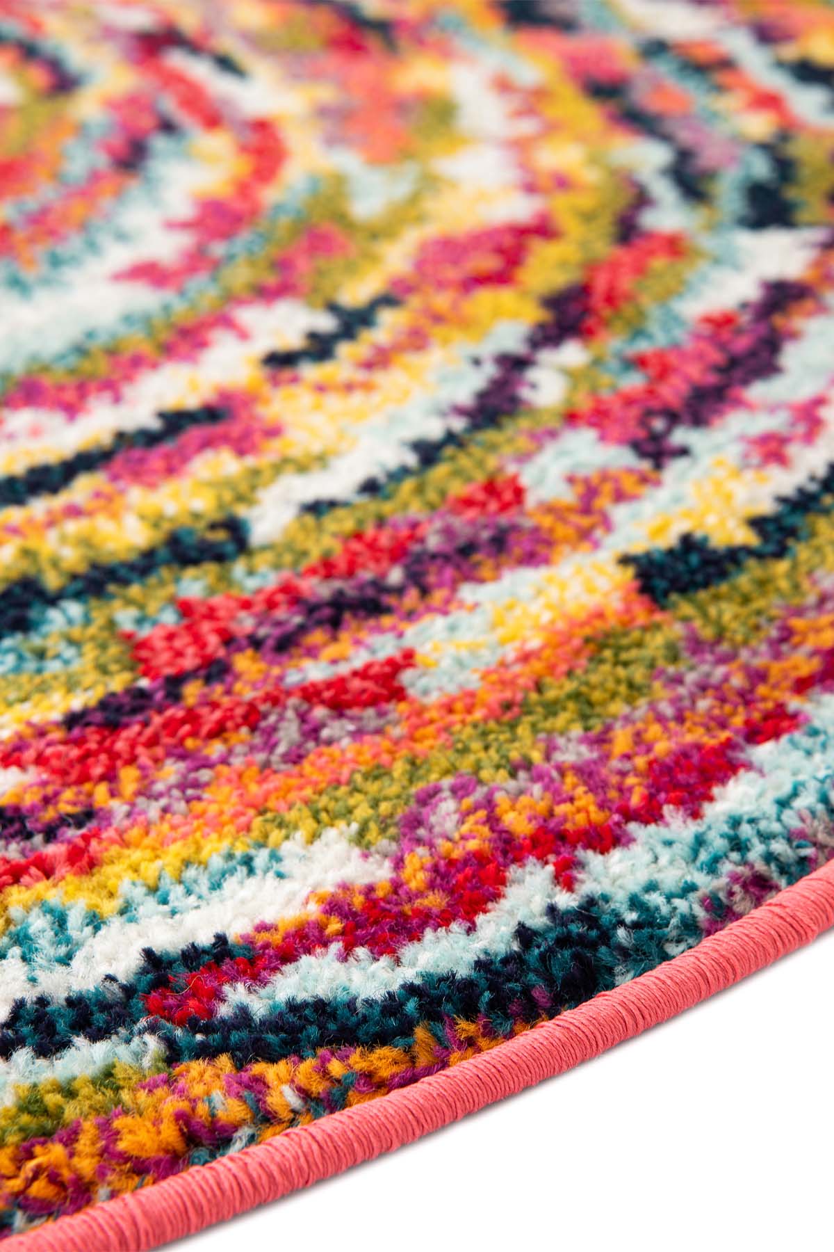 Angorahome Spring Koleksiyonu Dokuma Makine Halısı SP1006 120 x 120 Yuvarlak - 9