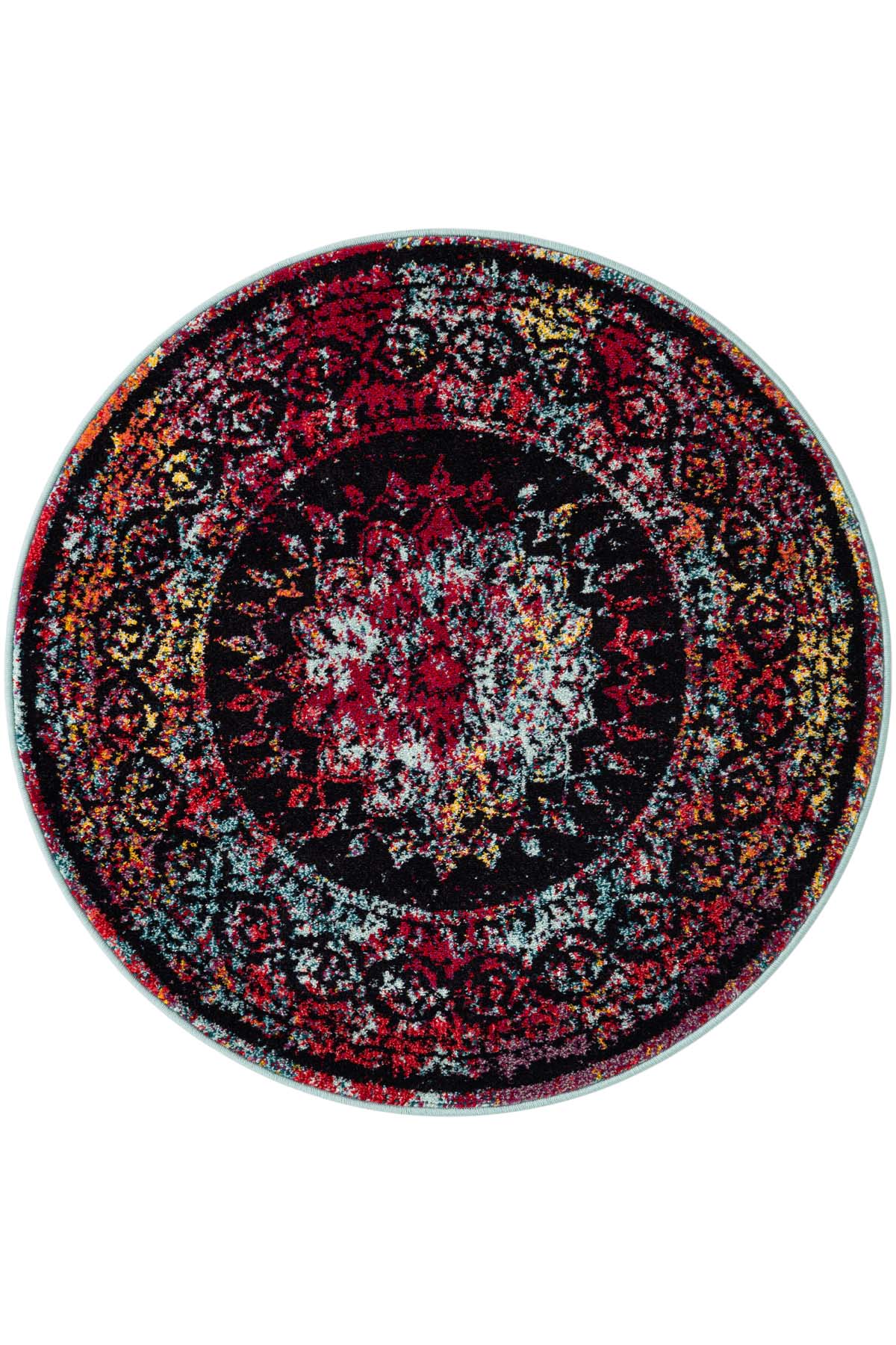 Angorahome Spring Koleksiyonu Dokuma Makine Halısı SP1008 120 x 120 Yuvarlak - 10