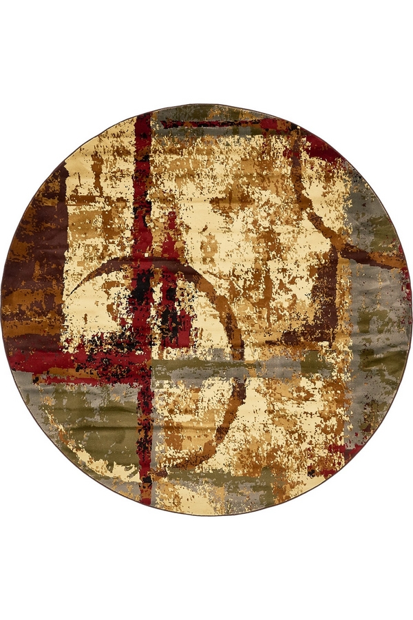 Angorahome Village Makine Halısı 1774A 125 x 125 Yuvarlak - 8