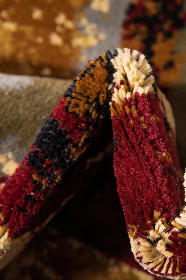 Angorahome Village Makine Halısı 1774A 95 x 95 Yuvarlak - 4